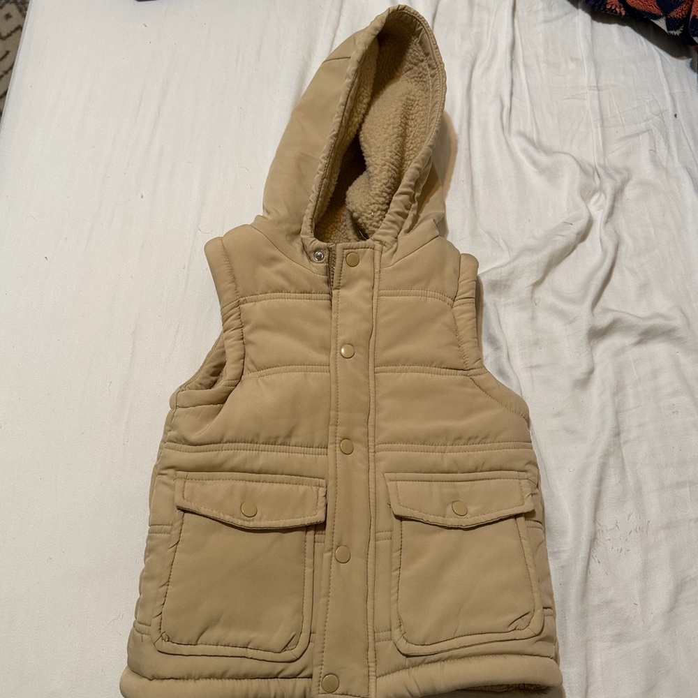 Tommy Bahama Toddler Hooded Sherpa Lined Puffer Vest 4t